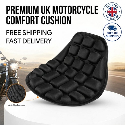 Motorcycle seat cushion air - cushion,