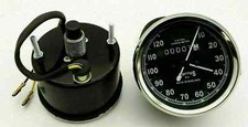 Vintage Replica Smith Speedometer 10-120 Mph BSA Enfield NortonChrome Rims