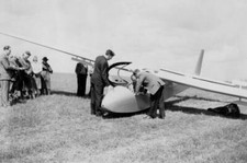 The Duke Edinburgh Seated Cockpit A Slingsby T-42 Sailplane Before- 1957 Photo