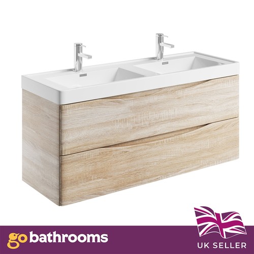 1200mm double vanity - unit, wall