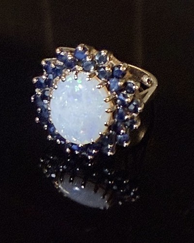 Large opal and cluster - large,