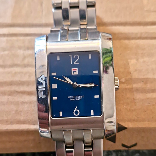 Fila quartz rectangular - rectangular, silver