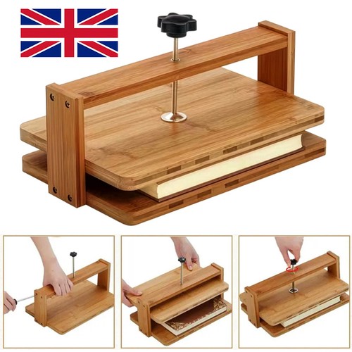Wooden book press - book, bamboo
