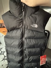 North Face Nuptse 700 Black Gilet Size S