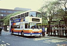 ORIGINAL SLIDE 15239- Busways VOLVO OLYMPIAN/ALEX. 705 N705LTN Newcastle 16.4.97