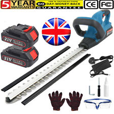 Electric Cordless Hedge Trimmer Tree Branch Cutter Tool with 2 Battery & Charger