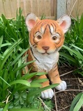 4x Resin Tiger Cub Sitting