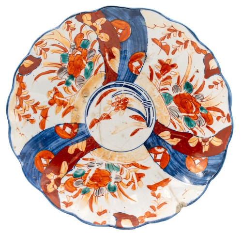 Japanese porcelain imari plate - japanese,