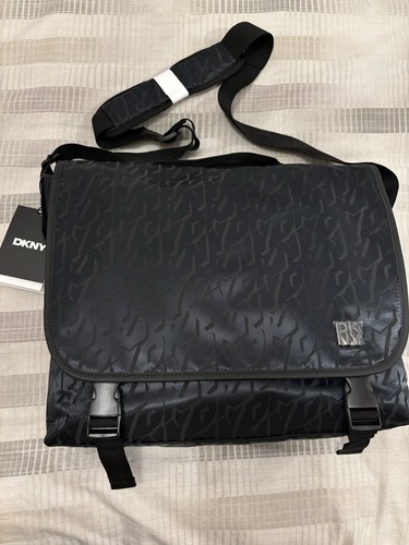 Dkny black monogram flap - dkny,