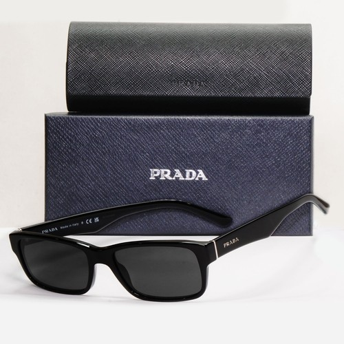 Prada sunglasses black glossy - prada,