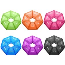 2PCS Weekly Pill Box Daily