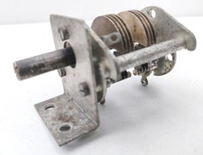 28pF + 28pF VARIABLE CAPACITOR DUAL GANG AIR MILITARY Ww2 TUNER VALVE TUBE RADIO