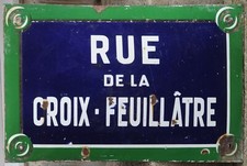 Big old French enamel street