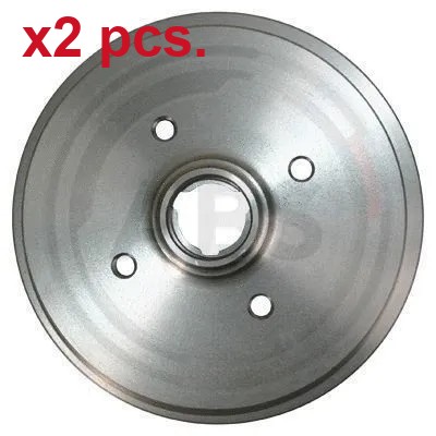 Pcs rear brake drum - x2,