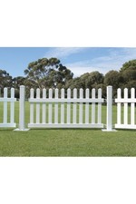PVC Lawn Picket Fencing And Accessories for Portable Event Wedding Fencing White