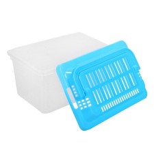 Portable Fish Tank Handheld Aquarium Fish Tank Turtle Box (Random Color) UK