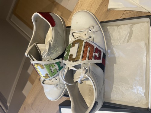 Gucci ace trainers - 38.5/, uk