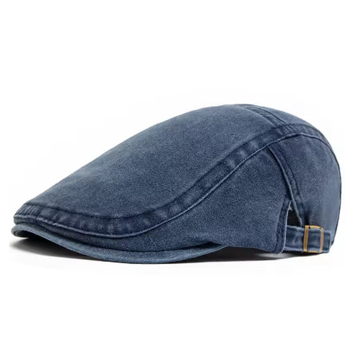 Men flat cap washed newsboy - men,