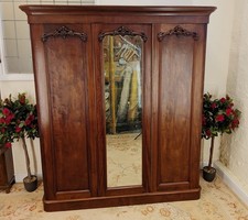 Victorian Mahogany Triple