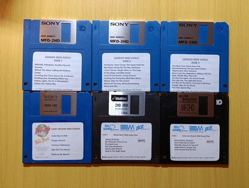 Vintage midi song files - midi,