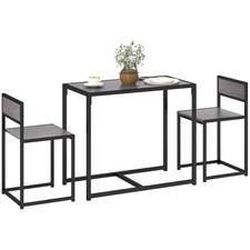 Small Table And 2 Chairs Breakfast Bar Kitchen Dining Room 3 Piece Furniture Set