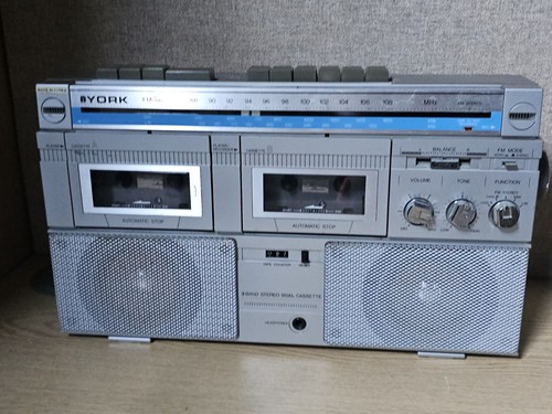 York src 859 retro boombox - york,
