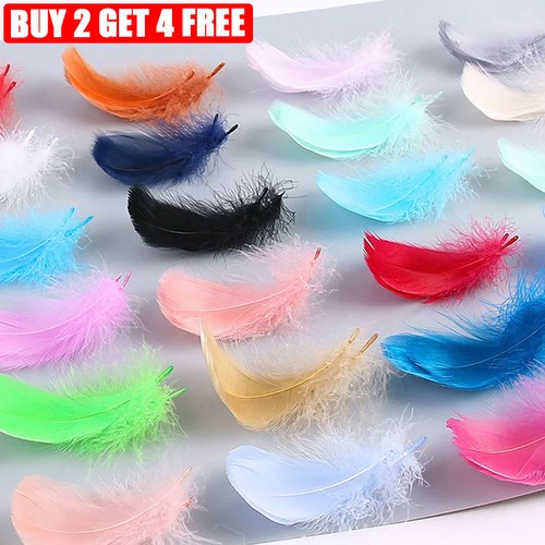 100x small fluffy marabou - 100x,
