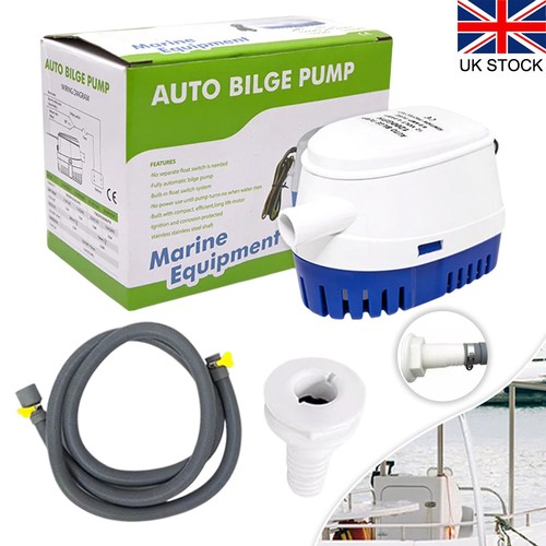 12v 1200gph boat bilge - 12v, pum+6ft
