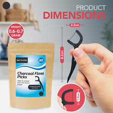 80 Charcoal Dental Floss