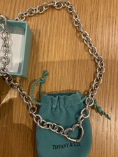 Tiffany & Co. Sterling Silver Heart Clasp 18” Necklace