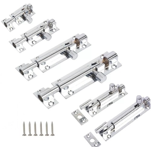 Chrome slide door bolt - chrome,