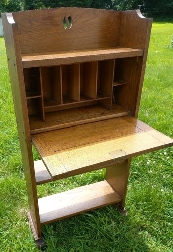 Antique arts crafts oak - &, tall