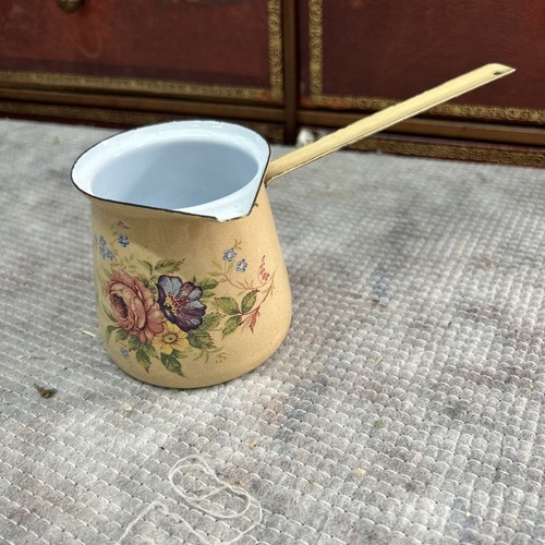 Enamel french cream pourer - enamel,