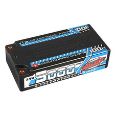 Corally Xcelerated 100C LiPo Battery 5000 mAh 7.4V Shorty 2S 4mm Bullit C-49705