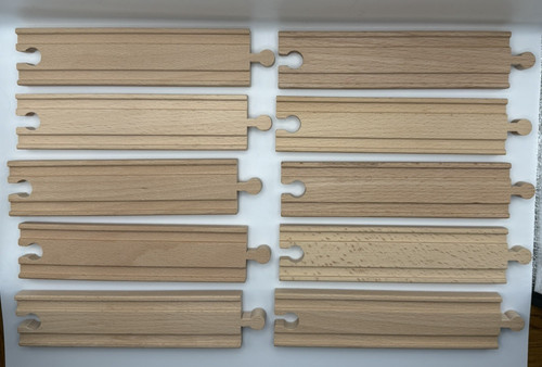 Wooden train track straight - train,