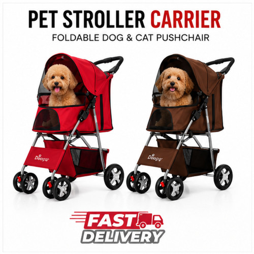Pet stroller carrier foldable - stroller,