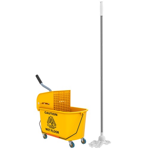 Mop bucket with wringer - with,