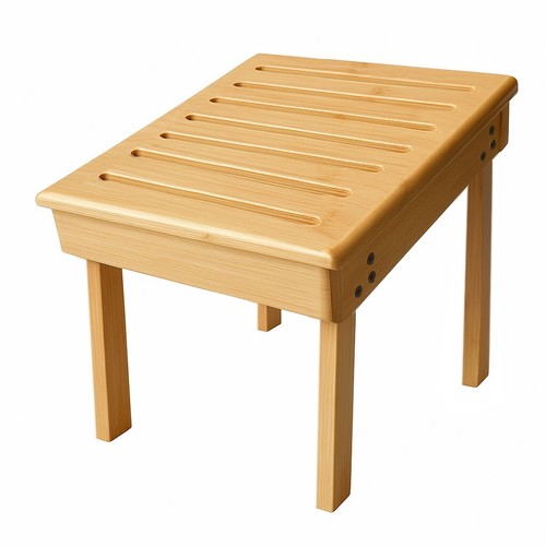 Bamboo shower foot rest - bamboo,