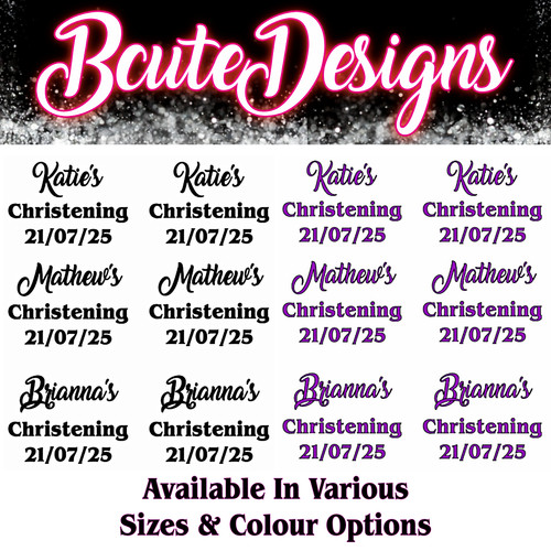 Christening personalised - 6,