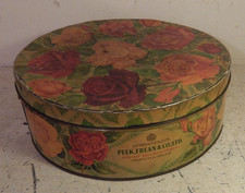 A Vintage Peek Frean and co ltd biscuit floral tin