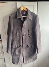 Zara Men’s Grey Double Breasted Smart Coat Size Large Excellent Condition