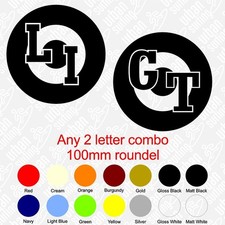 Personalised roundel sticker