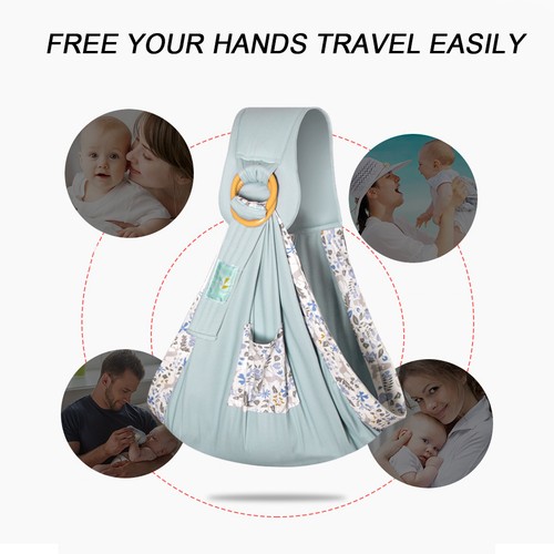 Baby wrap carrier - wrap, ring