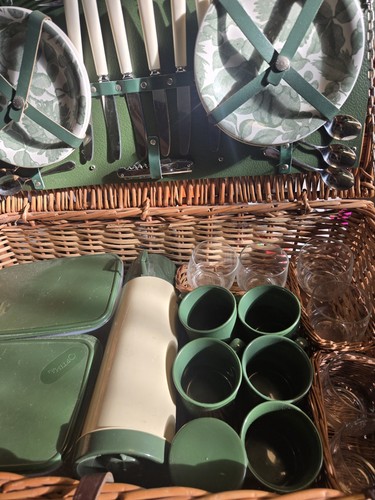 Optima wicker picnic basket - wicker,