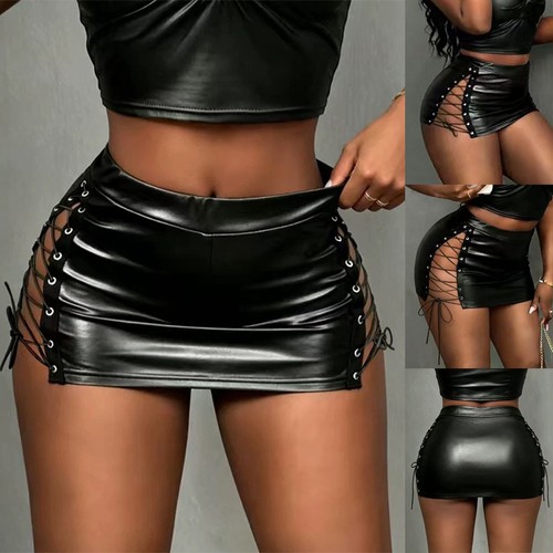 Lady sexy clubwear leather - sexy,