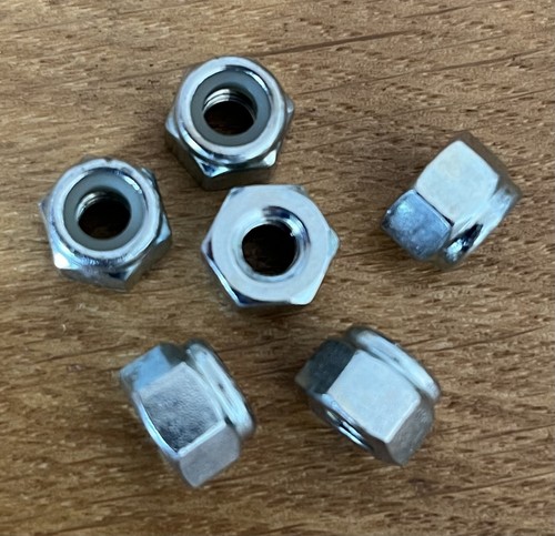Whitworth nyloc nuts - 1/4",