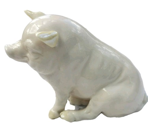 Belleek ireland pig - ireland, figurine