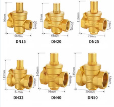 1/2" 3/4" 1" 2" Brass Water