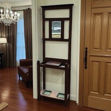 Edwardian Oak Coat Stand