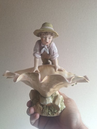 Royal dux boy shell - dux, shell.